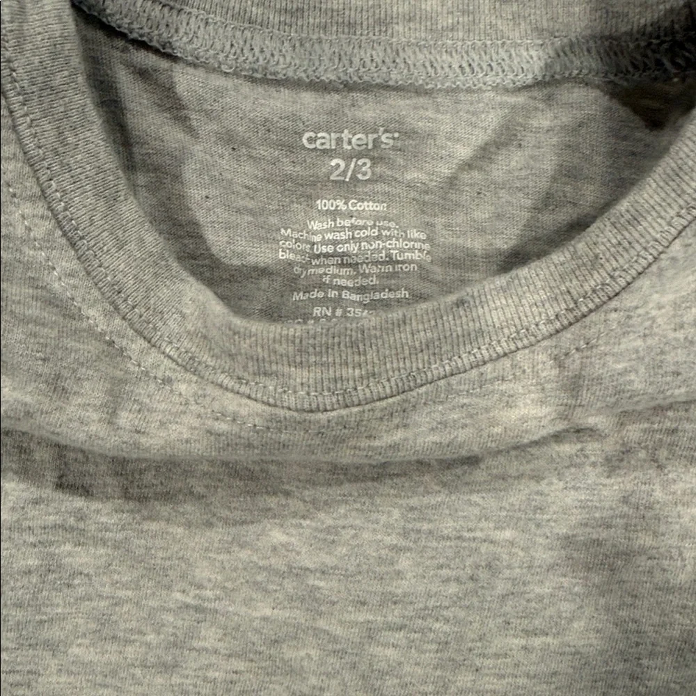 Carter's Light Gray Short Sleeve Tees